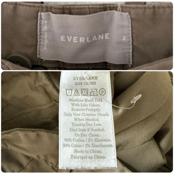 Everlane Slouchy Chino Pant in Green - Size 2 - Picture 7 of 9